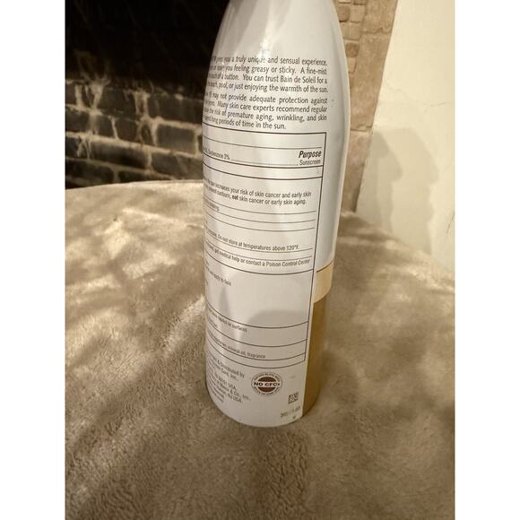 Bain de Soleil SPF 10 Spray Transpare Sunscreen New & Sealed. RARE ITEM! - Picture 4 of 6